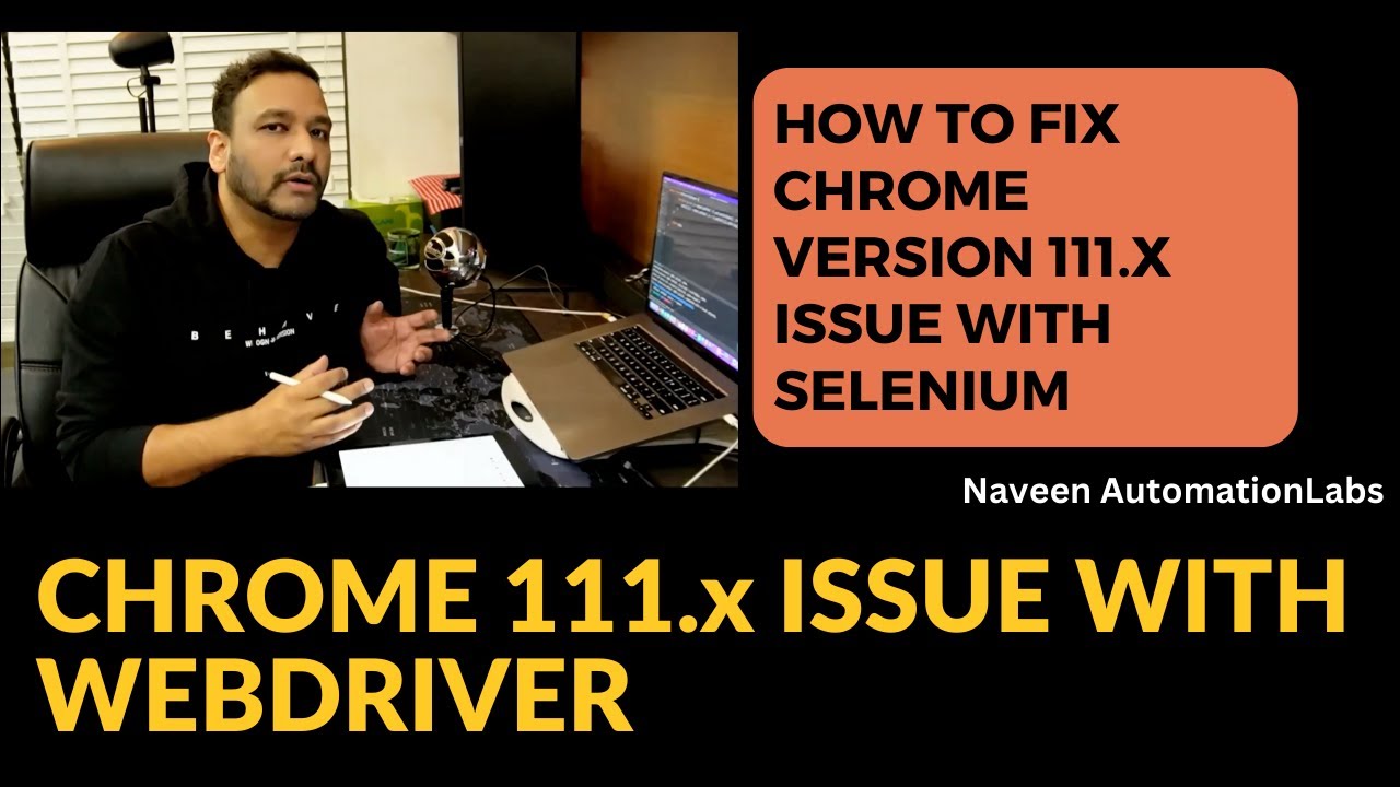 Selenium Video Xx Video - How to fix Chrome v111.x issue with Selenium WebDriver - YouTube