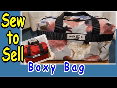 How to sew a boxy bag sew to sell easy DIY zippered lined travel