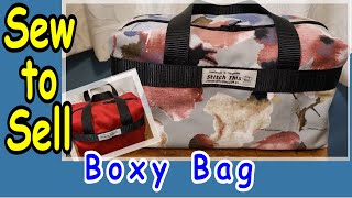 How to sew a boxy bag sew to sell easy DIY zippered lined travel toiletry pouch