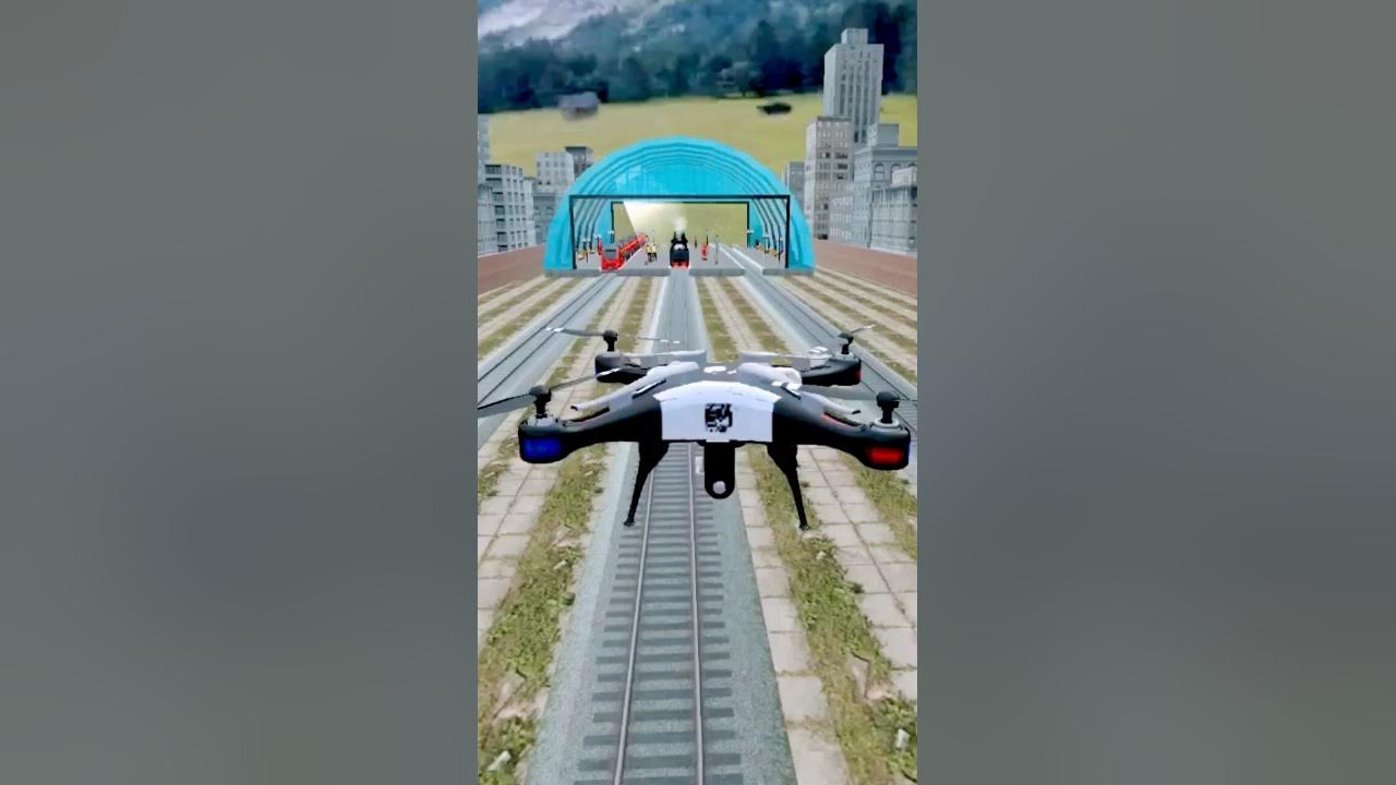 Dron camera l Indian train wala game l train simulator game l Dron