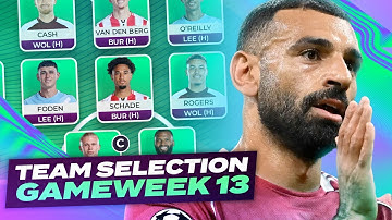 125K 🌍 FREE HIT ACTIVE 🤔 FPL TEAM SELECTION GAMEWEEK 13 🔥 | Fantasy Premier League Tips 2025/26