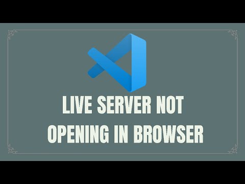 LIVE SERVER NOT OPENING IN BROWSER