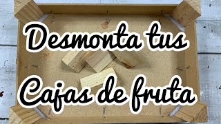 Desmonta tus cajas de fruta y haz preciosas manualidades para decorar