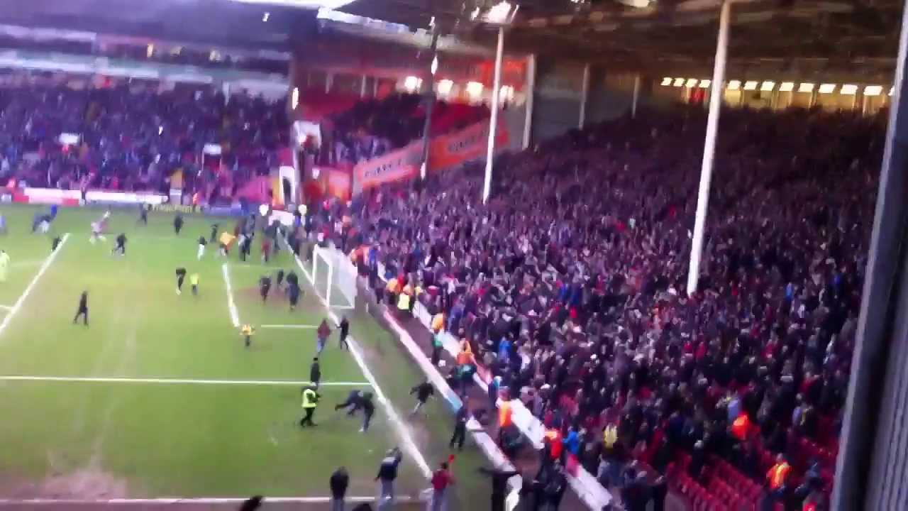Sheffield United Vs Nottingham Forest 16/2/14.Third Goal. - YouTube