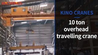 Double beam bridge crane 10 ton overhead travelling crane