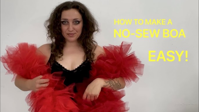 DIY JUMBO FLAPPER BURLESQUE FEATHERS BOA FOR DRAG QUEEN SHOW 