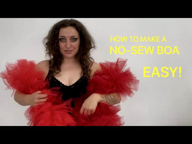 HOW TO SEW A FEATHER BOA- Easy! 