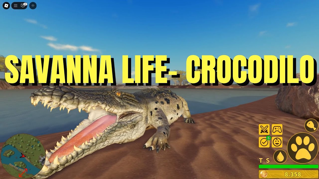 SAVANA LIFE - JOGANDO COM CROCODILO