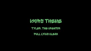 IGORS THEME full song clean lyrics