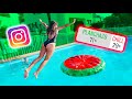 COMPETICIÓN de SALTOS con HERMANA PEQUEÑA pero SEGUIDORES DECIDEN!! (HERMANOS SALTANDO a la PISCINA)