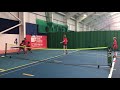 A fun tennis warm up for kids
