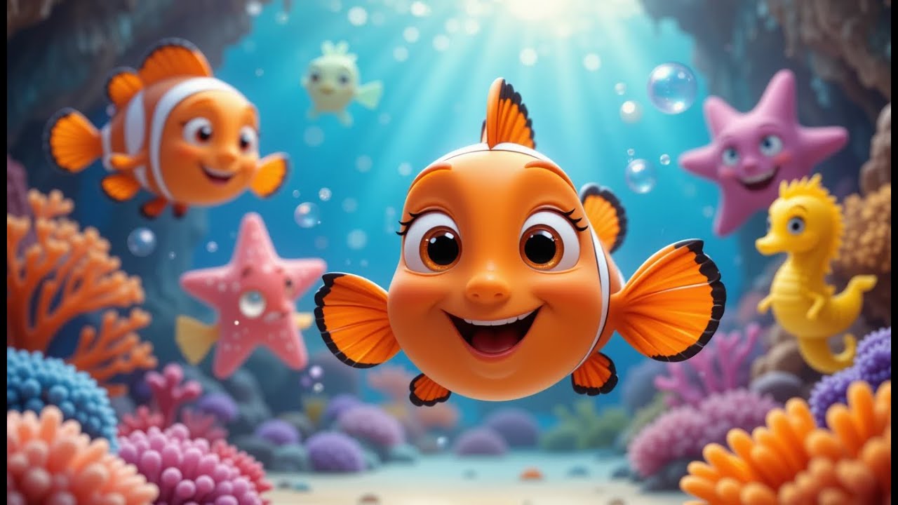 “Swim Little Fishies | Fun Underwater Song for Kids | Ocean Dance Rhyme”