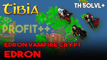 MEGA PROFIT Tibia Vampire Crypt Edron TH 50++
