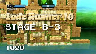 Lode Runner 10 - Stage 6-3 [1028]