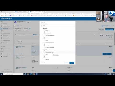Payroll: Paychex add on Tabs