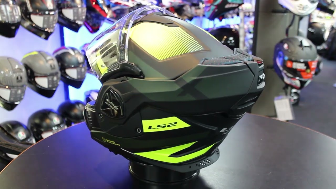 LS2 FF901 Advant X Nova Flip Front Helmet (Matt Black|Yellow