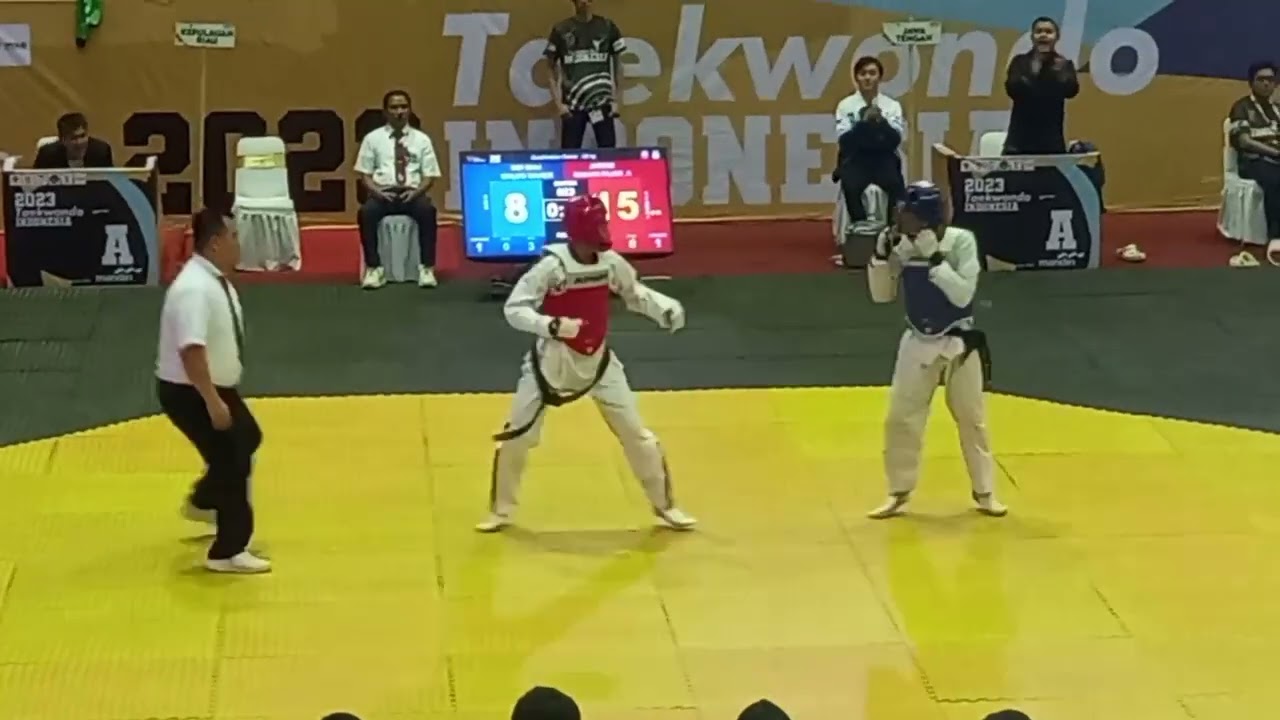 PON Babak Kualifikasi 2023, Raihan (merah) Jateng vs Waldo Xavier (biru) Kepri, Raihan menang