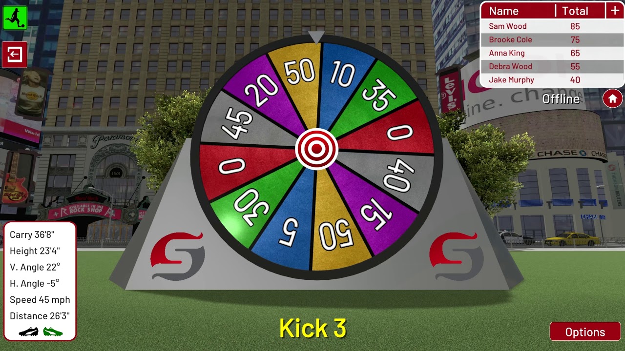 Football Environment New York Points Wheel