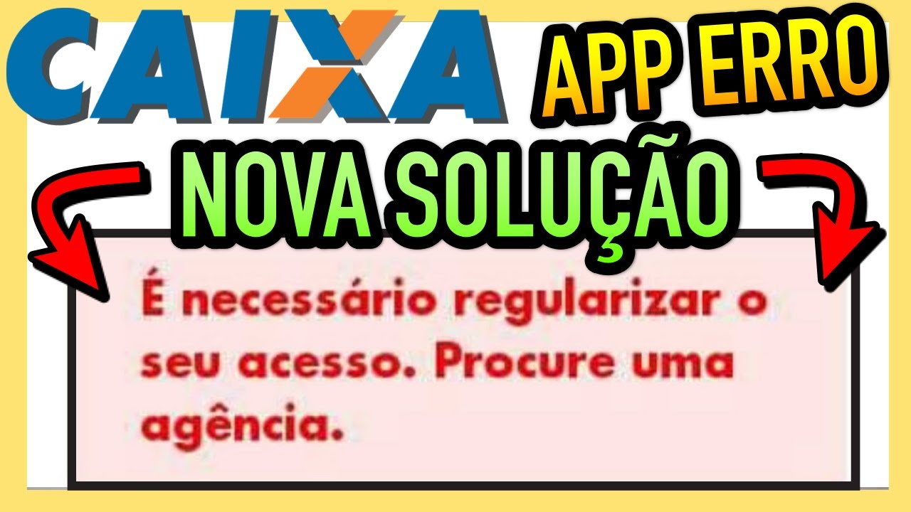 é Necessário Regularizar O Seu Acesso Procure Uma Agência