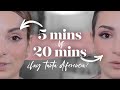 Maquillaje en 5 minutos vs. 20 minutos | ¿Qué diferencia hay?