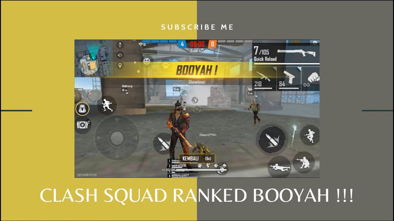 Free Fire - TIPS & TRIK PUSH RANK CLASH SQUAD RANKED - Best Game play ...