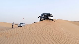 Desert driving. Technical small and difficult dunes. How to drive across them.