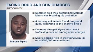 Man arrested in Pitt County on drug and gun charges after compliance check