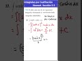 37) Integral por sustitución senh^3(x) (cosh(x))  Sección 5.5 Stewart Cálculo