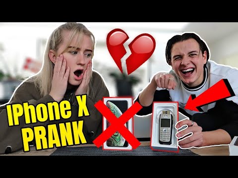 DOBBELT IPHONE X PRANK PÅ JOS!! (Fødselsdags gave)