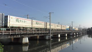 【JR貨物】５９レ ＥＦ８１-４０６ ほぼフルコン積載