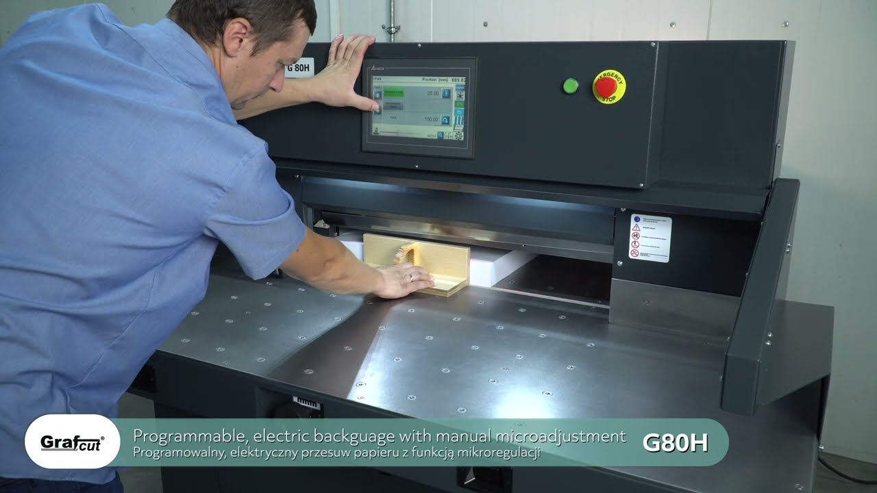 GRAFCUT G80H hydraulic guillotine (ream paper cutter)