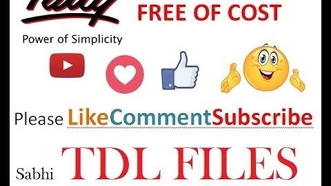 TallyERP9 usefull ALL TDL Files For subscribers (Tally TDL Files)