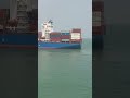 Big Container Vessel,  Cosco Shipping, Chinese Ship Coming Out From Port Klang Harbour
