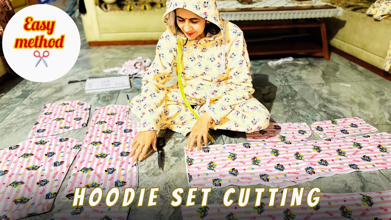 Hoodie | Co-ord set cutting ✂️ | Upper-lower cutting | Easy method