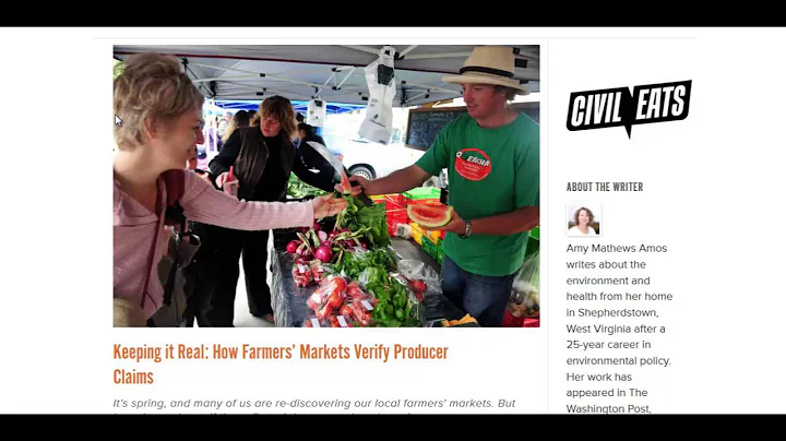 Preventing Farmer's Market Food Fraud