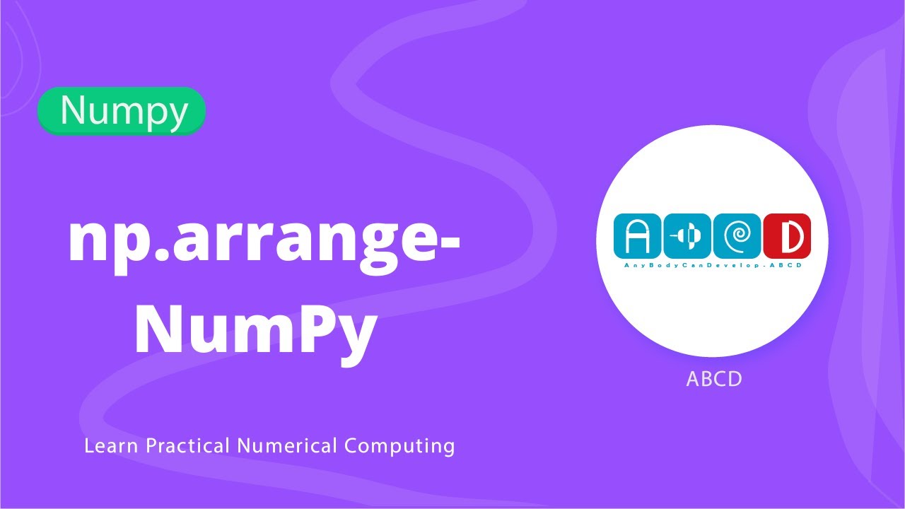 np.arange-NumPy - YouTube