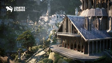 Exploring an Elven City in a Mystical Forest - UE5 Environment