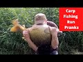 Carp fishing run pranks  compilation  1