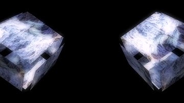 fractal terrain cubes (POVRay animation)