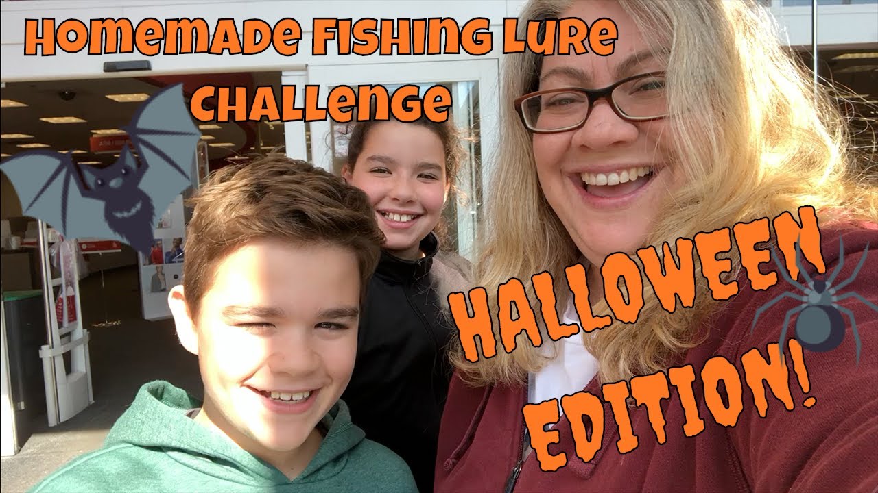 Crazy Homemade DIY HALLOWEEN Fishing Lures with Kids (FISHING FAIL