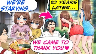 Gave Meals to Hungry Sisters at My Diner Going Out of Business! But 10 Years Later[RomCom Manga Dub]