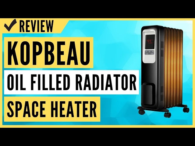 KopBeau 1500W Oil Filled Radiator Space Heater Review - YouTube