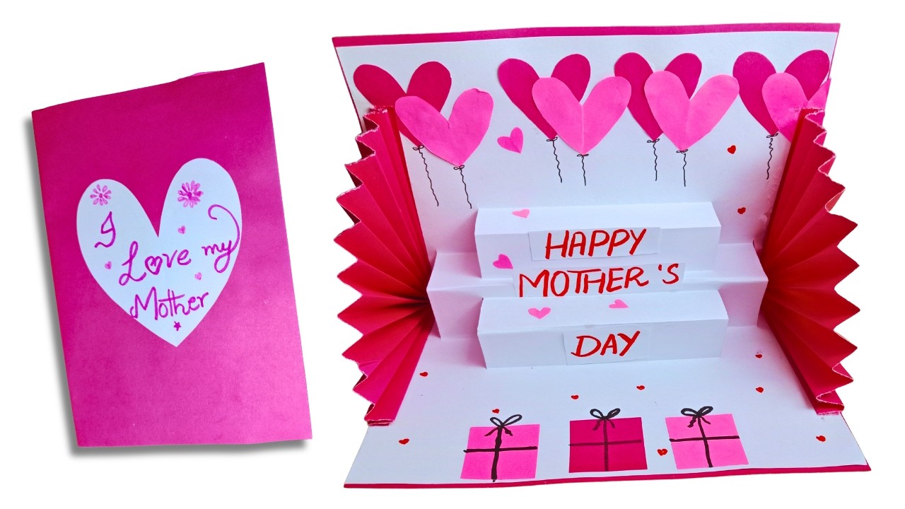 How to Make a Beautiful Mother’s Day Card 💖 | Easy DIY - YouTube