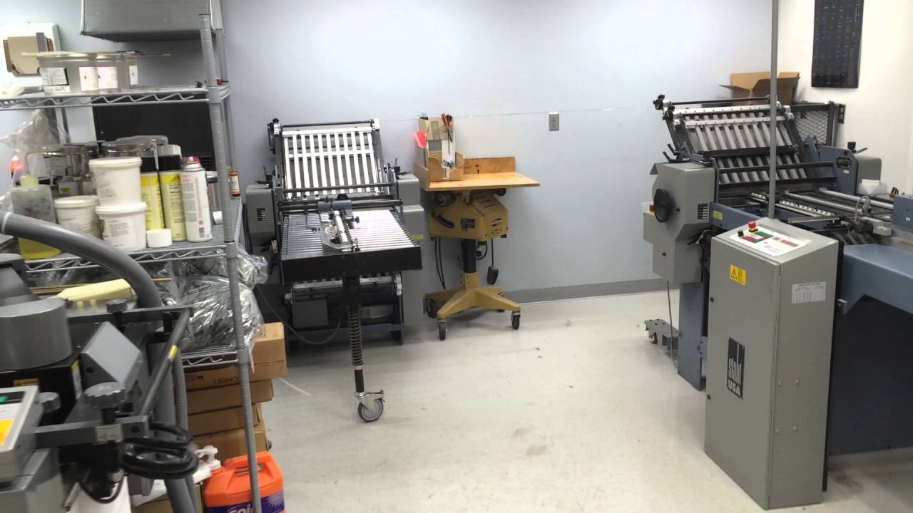 At work 1--the feeder end of the digital press.