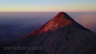 Fuego volcano overflight