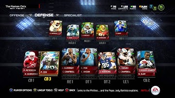 Madden 15 Ultimate Team - Lineup Update