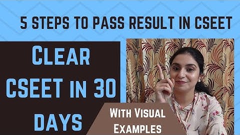 How to Clear CSEET by Preparing in 30 Days? - 5 Steps To Get Pass Result - Wednesday Video