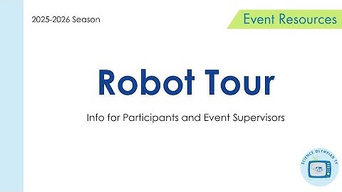 Robot Tour - Event Guide