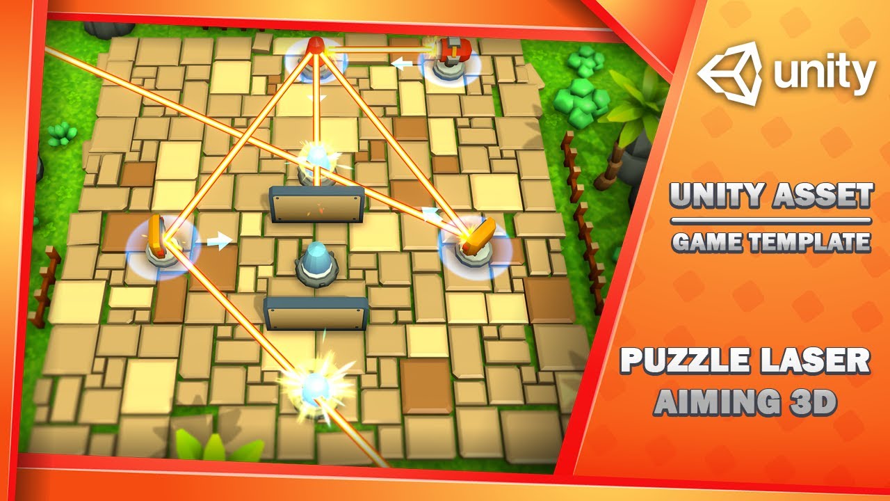 Puzzle Laser Aiming 3D - Game Template, video preview 10
