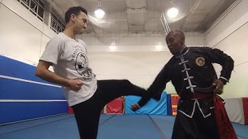 Fighting Application Thrust Kick Praying Mantis Kung Fu Vid 5 Sifu Bryan Barnes